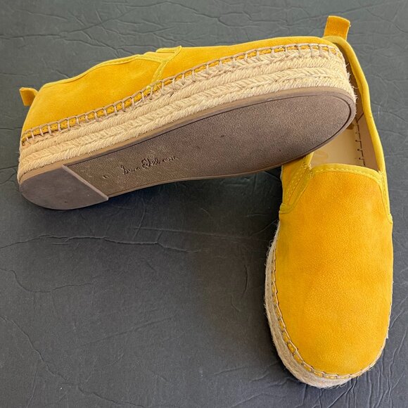 Women Sam Edelman yellow Suede platform slip On Sneakers - Picture 3 of 10